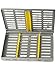 Set of 10 Premium German Autoclave Sterilization Cassettes Rack Box for 10 Instruments Cynamed