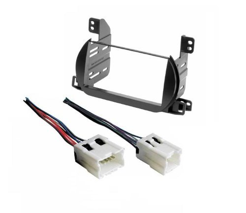 Aftermarket Radio Stereo Installation Install Mounting Trim Double Din Dash Kit + Wire