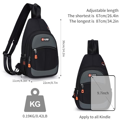Cross Body Bag Sling Bags for Women Water Resistant Backpack Lightweight Shoulder Chest Daypack for Men Women Hiking Travel4