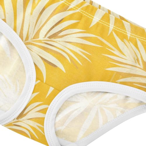 GuoChe Cotton Briefs Underwear Moisture Wicking Breathable Underwear for Young Girls in Sizes 2T-8Y4