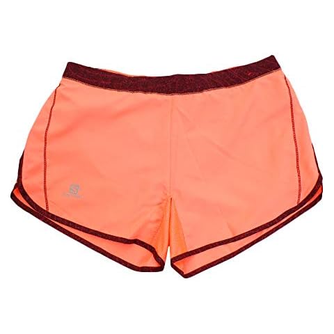 Salomon Agile Women's Sport Shorts, Coral Cover