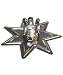 Produktbild hdg Baumkerzenhalter Stern 10er Set Standkerzenhalter, Farbe:Stern Silber
