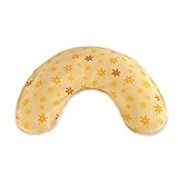 Schlaf-& Nackenkissen Theraline 03014102 Nackenkissen mittel inklusive Bezug, 100 x 21 cm, blümchen gelb
