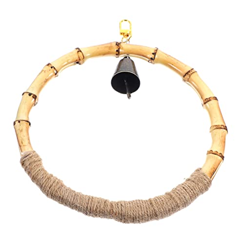 Sosoport Bird Swing Toy for Parrots Parakeets Bird Perch for Cage Stable Design Fun Chewing Toy