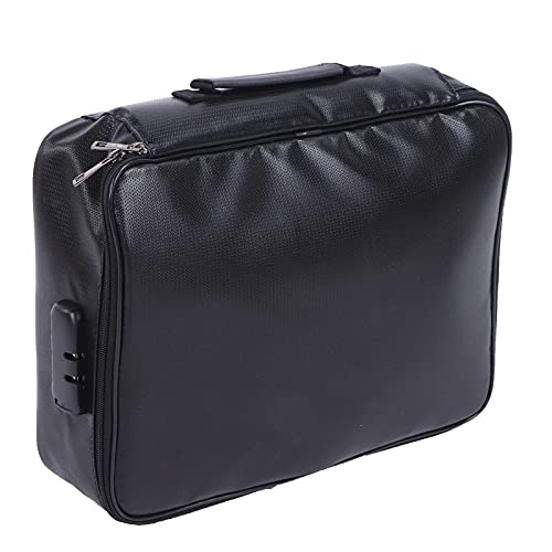 Portable Document Bag, Fireproof, Waterproof File Organiser for Home Office Use