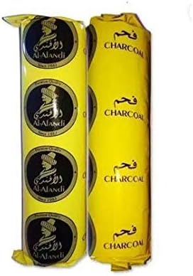 Best Buy Store Magic Coal, 8 Disc Roll Hookah Coal, Odorless and Smoke Free, Imported Alfandi Hookah Charcoals (2)