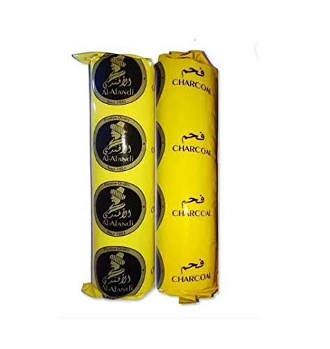 Best Buy Store Magic Coal, 8 Disc Roll Hookah Coal, Odorless and Smoke Free, Imported Alfandi Hookah Charcoals (2)