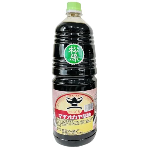 松岡屋醸造場 濃口醤油 松緑 1800ml 信州最古の蔵 約490年の伝統 杉桶熟成 昭和の味 長野県 飯田