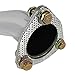Spec-D Tuning Full Catback Exhaust System W/Titanium Burnt Tip Compatible with 2001-2005 Honda Civic EX/HX/Si