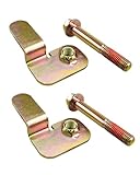 Front Track Bar Bolt and Flag Nut Retainer Compatible with Jeep Wrangler TJ 1997-2006 ZJ 1993-1998 Cherokee XJ 1984-2001 Replace 6504449 2Pcs