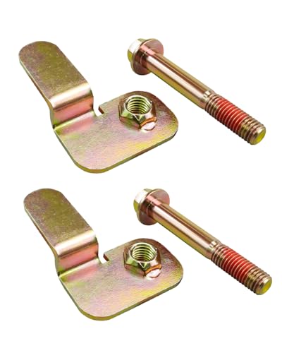 Front Track Bar Bolt and Flag Nut Retainer Compatible with Jeep Wrangler TJ 1997-2006 ZJ 1993-1998 Cherokee XJ 1984-2001 Replace 6504449 2Pcs