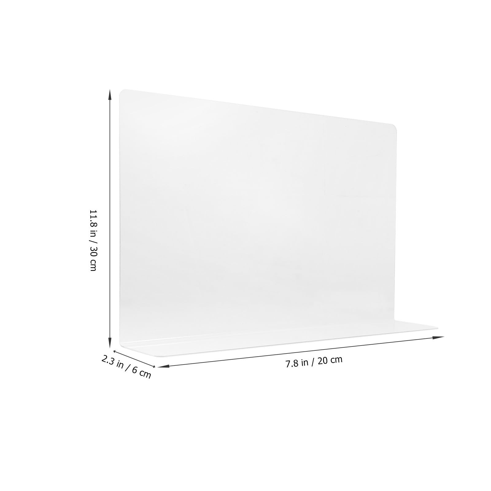YARNOW Divisor de Estantes Transparente de PVC para Organizador de Armario Instalación Rápida y Alta Visibilidad, Adecuado para Estanterías y Otros Espacios Hogar