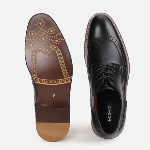 Image of Men Dress Shoes Formal Lace Up Latex Insole Oxford Business Wedding Leather Derby Shoe