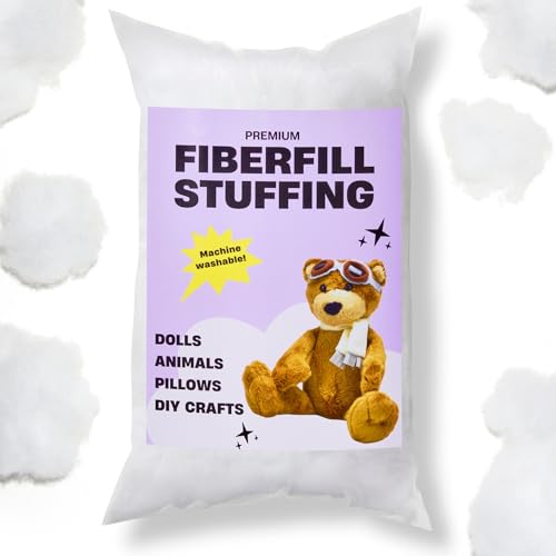 SARANDAVE Fiberfill Stuffing, Polyester Stuffing for Stuffed Animals, Pillows, Fiber Stuffing for Crochet, High Resilience Fill - 21 Oz 600 Grams by SARANDAVE - Used condition - US$14.96