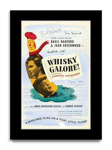 HWC Trading Whisky Galore! Regali Stampato Poster Firmato Autografo Immagine