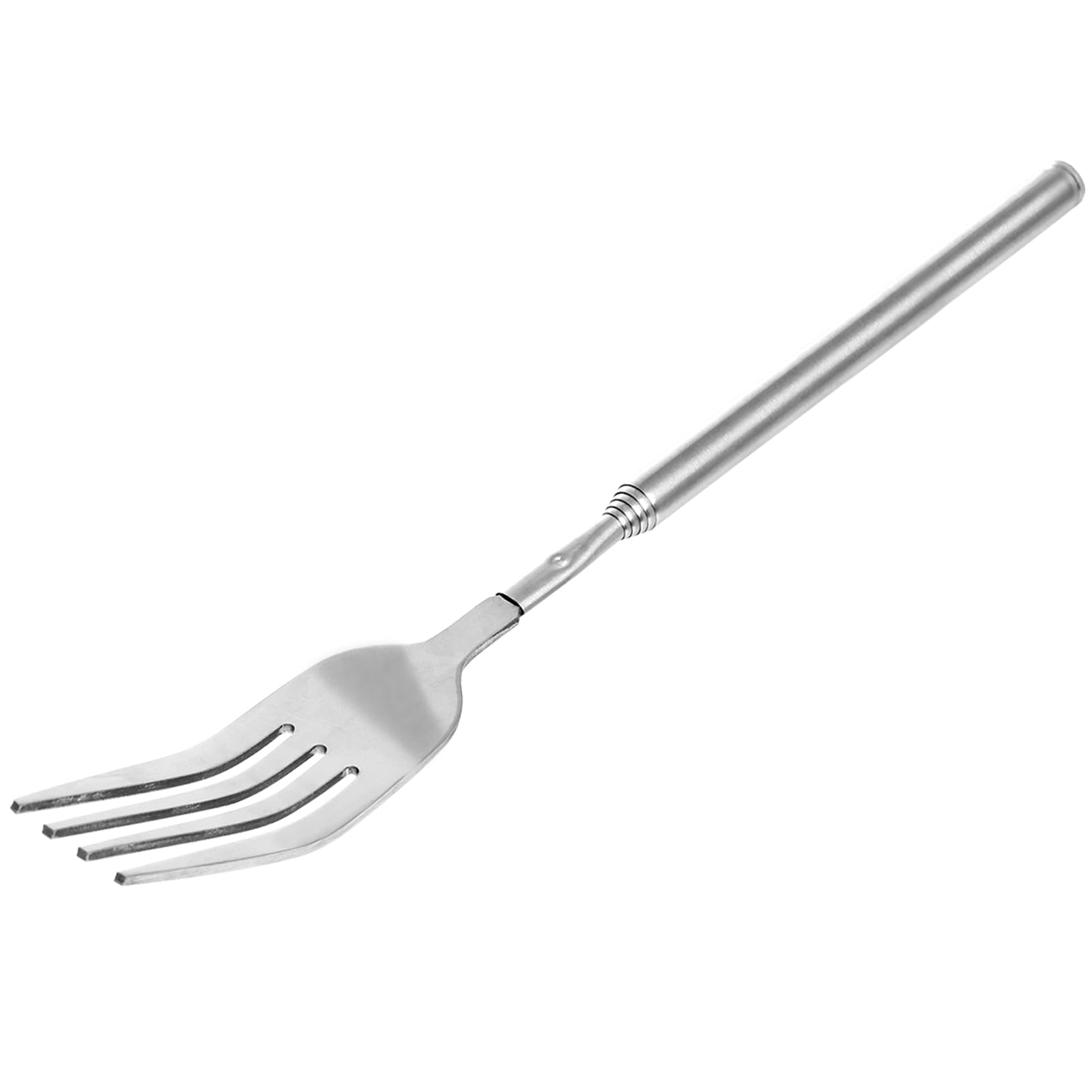 Lystaii 2Pcs Stainless Steel Telescopic Fork Extendable Dinner Fruit Dessert Long Handle Long Stainless Steel Retractable Fork Sturdy — Amazon image 8