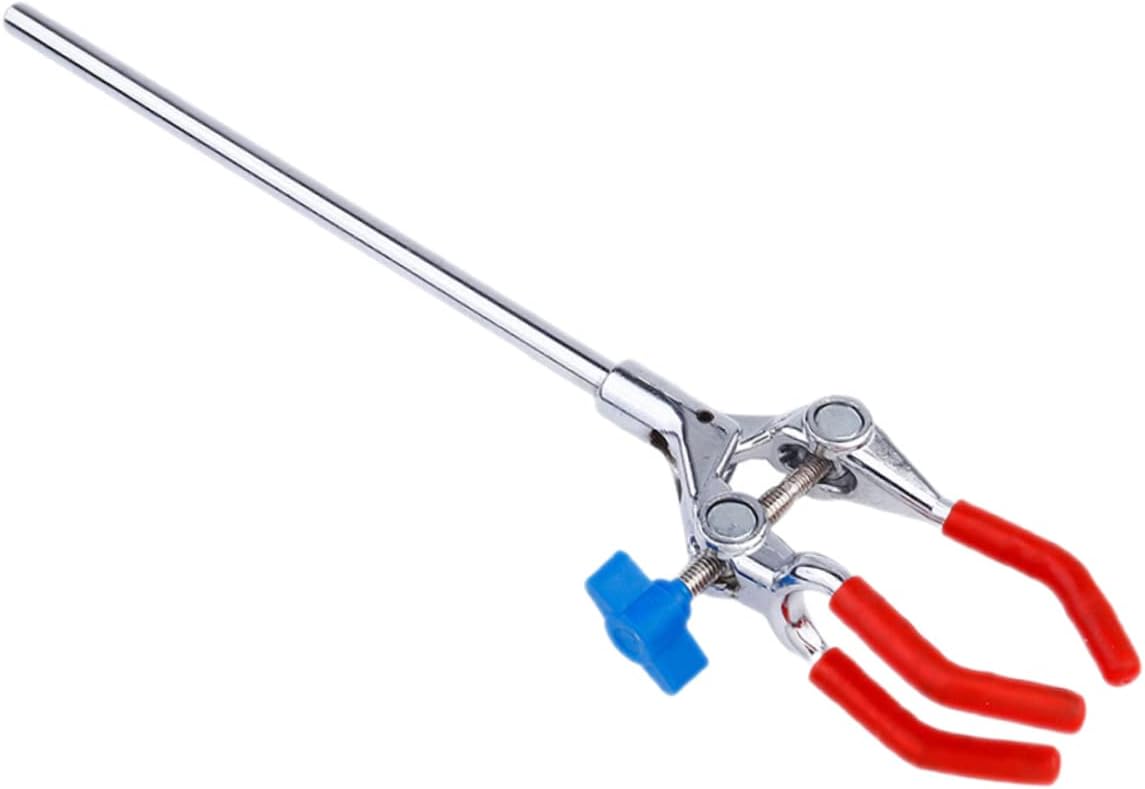 OUNONA 5pcs Prong Adjustable Laboratory Clamp Flask Clamp for Beakers Test Tubes and Burettes Safe for Students