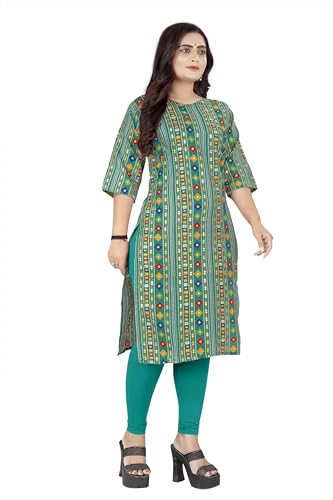 Image of Raghav Silk Cotton Blend Straight Kurti for Women