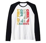 papasaurus dinosauro dino twin family papa saurus maglia con maniche raglan