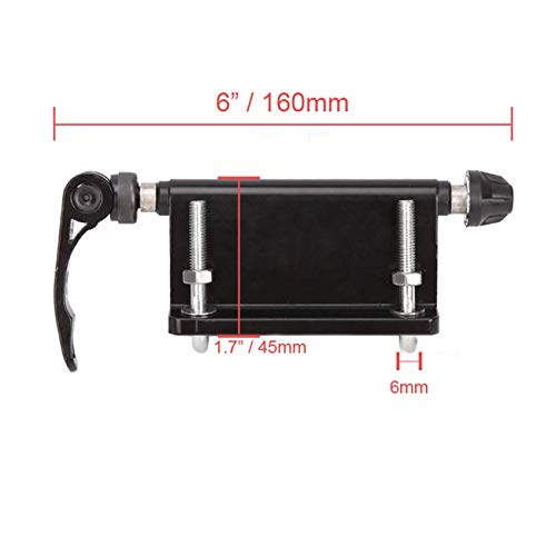IRONWALLS Bike Block Fork Mount Bike Hitch Truck Bed Trailer Bicycle Carrier for Outdoor Travel