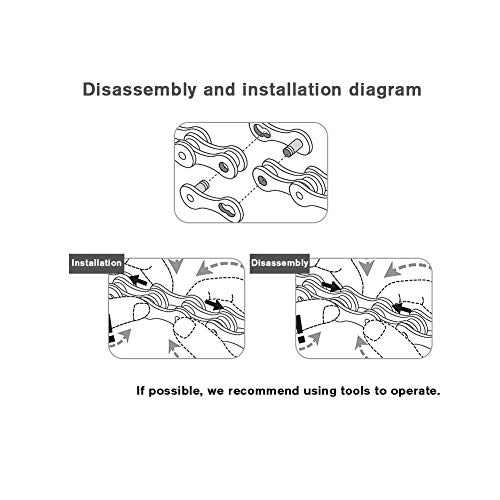 Bibike 11/12 Speed Quick Link 4 Pairs Sumc Reusable Bicycle Chain Missing -12 Speed Rainbow #TOP3