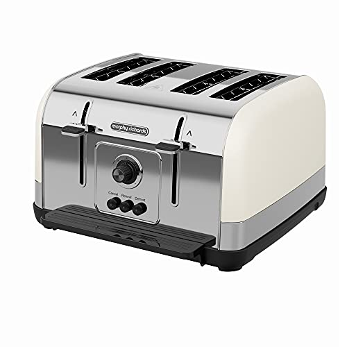 Morphy Richards Venture 4 Slice Toaster - Cream