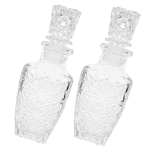 2 Piezas Botella de Vino de Transparente y Gruesa para Almacenar y Bebidas para Vino y Otras Bebidas