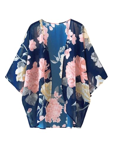 Image of BB&KK Women's Floral Kimono Summer Short Cover Ups Tops