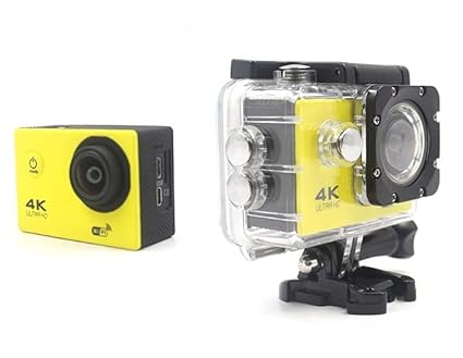 Texton (Summer Offer with 12 Years Warranty) 4K WiFi 30fps Action Camera withWiFi, 170 Degree Wide Angle, 16 MP Image Resolution CMOS Sensor, 30m Water Resistance