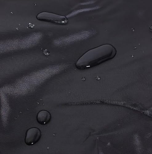 Image of J&C Black 420D Heavy Duty Bird Cage Cover Blackout Sun Light for Night Waterproof Black Material Birdcage Covers for Bird Sugar Glider Cat Rabbit Cage Medium (Upgraded) (XL-38x23.5x51in-Black)