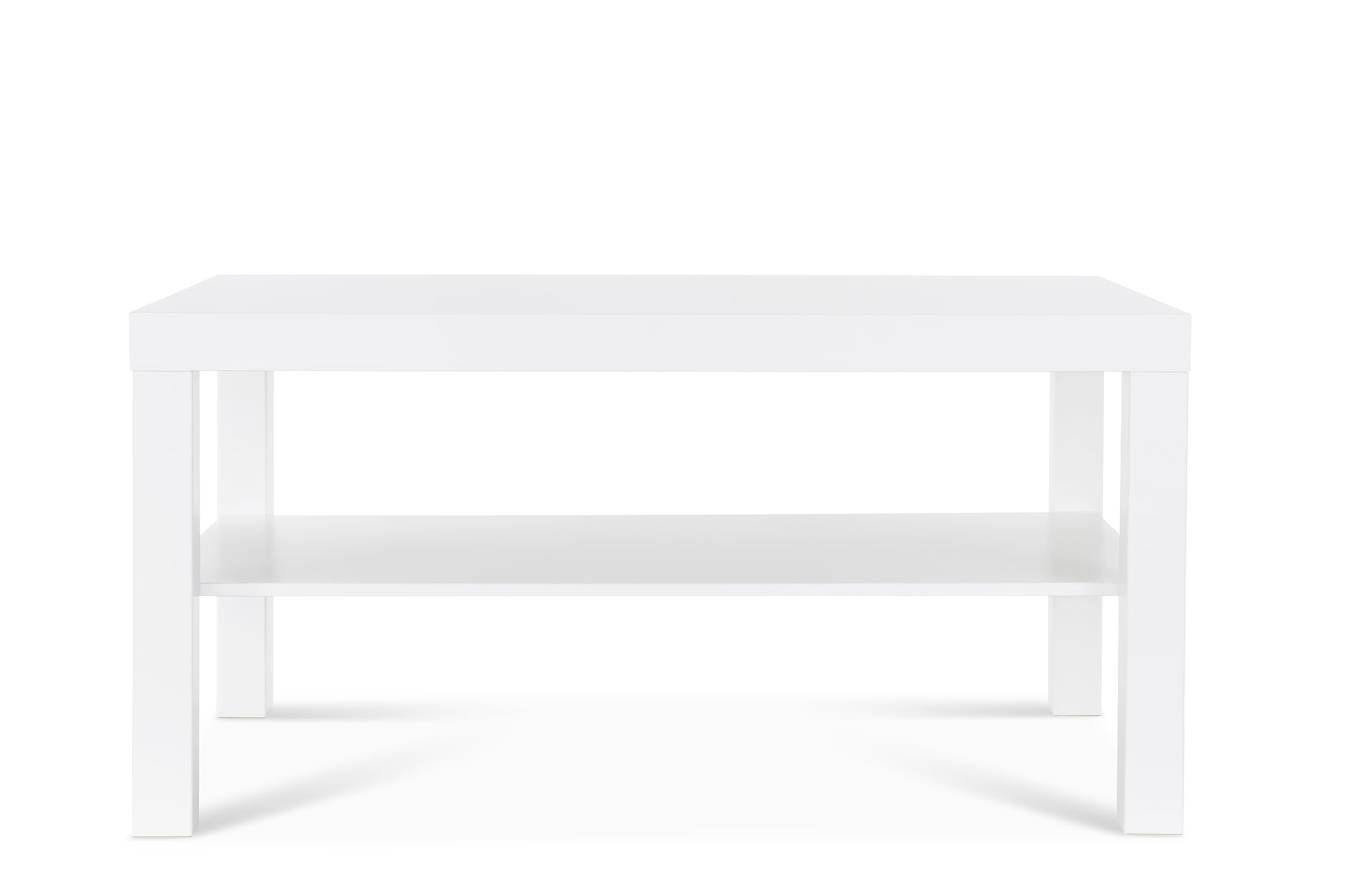 IKEA Couchtisch Lack Sofatisch Beistelltisch in 90x55x45cm - mit Zwischenablage - weiß