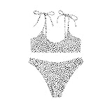 triangel bikini buffalo braun orange ✔ Dieser Bikini besteht aus geripptem Stoff, gepolsterten Cups und Krawatten an den Schultern. Die Unterteile sind eine einfach klassische Silhouette.