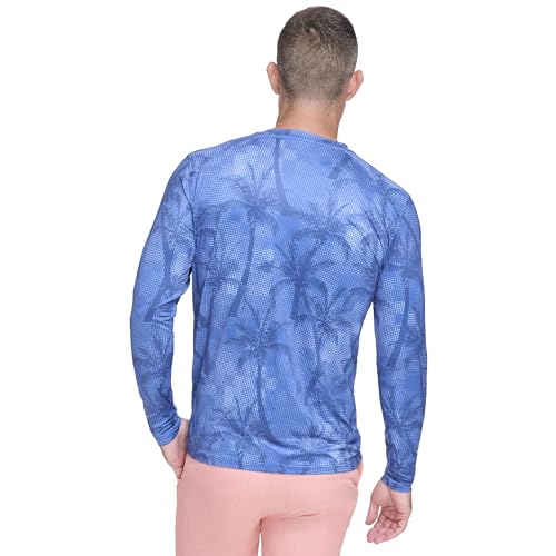 Margaritaville Men's Standard Island Reserve Palm Tree Long Sleeve Rash Guard4