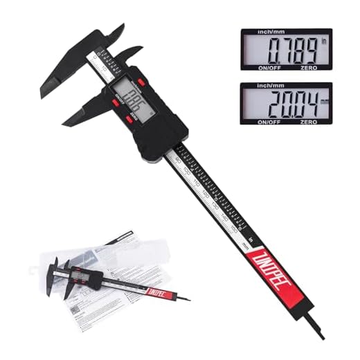 UNIPEC 6 inch Digital Caliper Micrometer,ABS Body for Accurate Measurements with LCD Screen, Auto-Off Feature, Inch and Millimeter Conversion