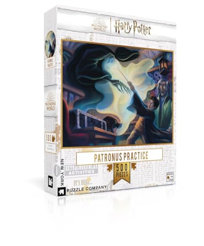 New York Puzzle Company - Harry Potter Patronus Practice - 500 Piece Jigsaw Puzzle for Adults by Mary Grand-Pré