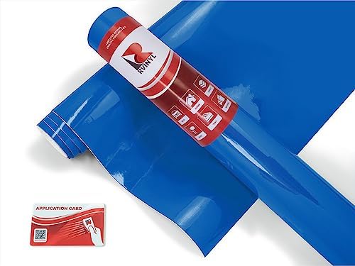 Avery Dennison SW900 667-O Gloss Intense Blue Supreme Wrapping Film Vinyl Vehicle Car Wrap Sheet Roll - (48" x 60")