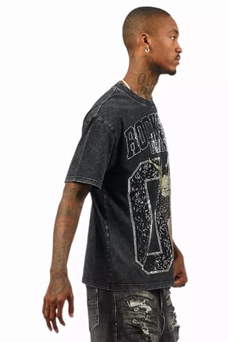 Men's Field 2.0 Black/Grey Graphic Rhinestone T-Shirt3