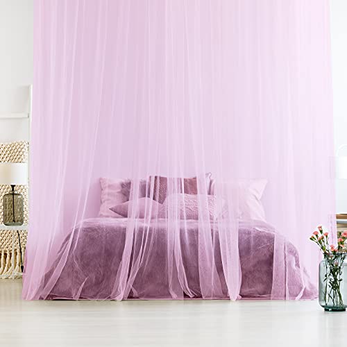 Cortinas con dosel de esquina púrpura confeccionadas para camas King con borlas exclusivas 3