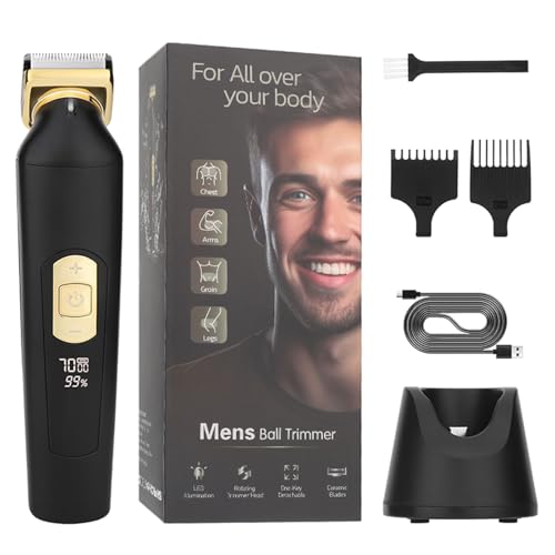 Afeitadora corporal para hombre, recortadora de vello púbico Manscape, recortadora de ingle, recortadora de vello corporal, afeitadora corporal