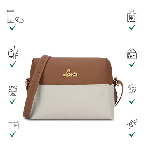 Image of Lavie Women's Ellen Colourblock Horizantal Cross Body Sling Bag | Ladies Purse Handbag | Gift for Women