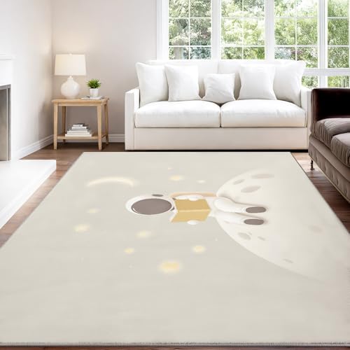 Tapis antidérapant astronaute doux pour protéger le sol du salon
