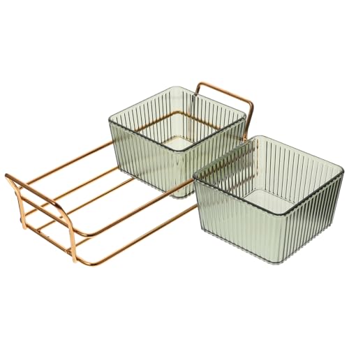 KICHOUSE 1 Set Divided Snack Plates Compartment Kitchen Fruit Dish for Home Storage Easy to Clean Prevents Smell for Parties and Childrens Food