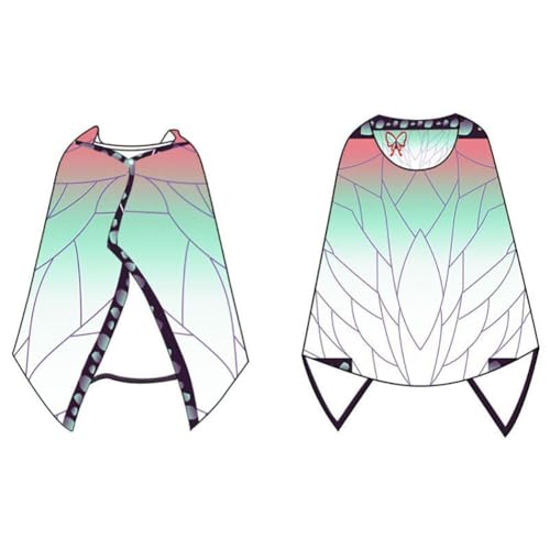 DACHENG Cape couverture à capuche Anime pour demon-slayer-Shinobu-cosplay - Licence Officielle