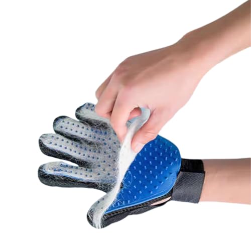 Luva Tira Pelos para Cachorro e Gato – Escova Pet Massageadora, Ajustável e Lavável – Remove Pelos S