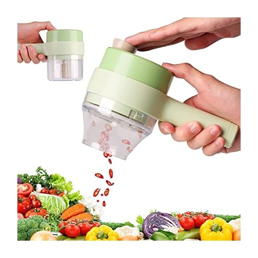 4-in-1 Handheld Electric Vegetable Cutter