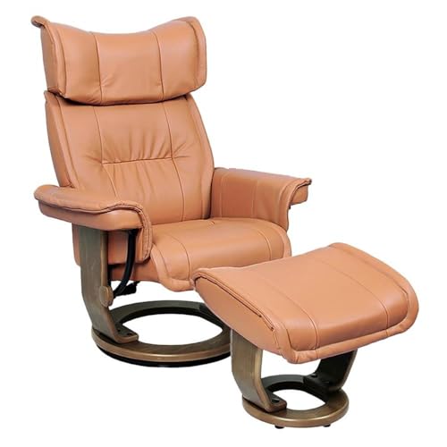 Sillón Plegable Cuero Caramelo miniatura 1