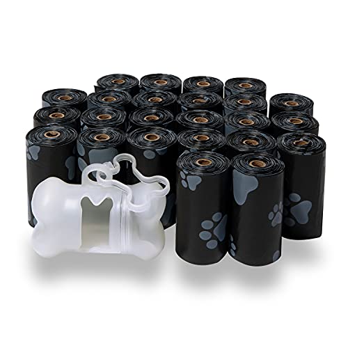 Image of Best Pet Supplies Dog Poop Bags, Rip-Resistant and Doggie Waste Bag Refills with d2w Controlled-Life Plastic Technology - Pack of 360, Black (Scented)