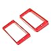 Set of 2 Humbucker Pickup Mounting Rings bridge/neck,Curved bottom,Red