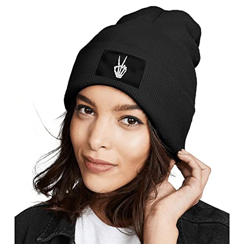 Image of Cool Graphic Beanie for Men and Women - Black