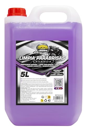 Motorkit ABC Cleaners MOT20325LA LAVAPARABRISAS ANTIMOSQUITO Aroma Lavanda 5 litros, 1 Garrafa 5 L